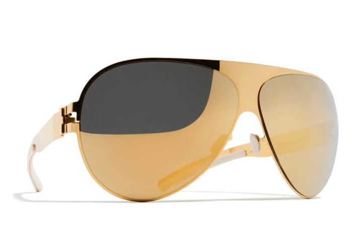 サングラス Mykita SS25 Unisex SUNGLASSES (MMTRANSFER003 280 GOLD) Mykita MMTRANSFER003 Sunglasses | FREE Shipping