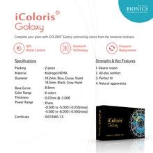 Load image into Gallery viewer, Bionics iColoris Galaxy Monthly Lens
