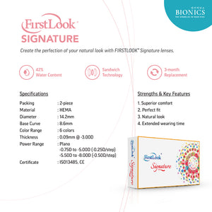 Bionics FirstLook Signature 3 Month Lens